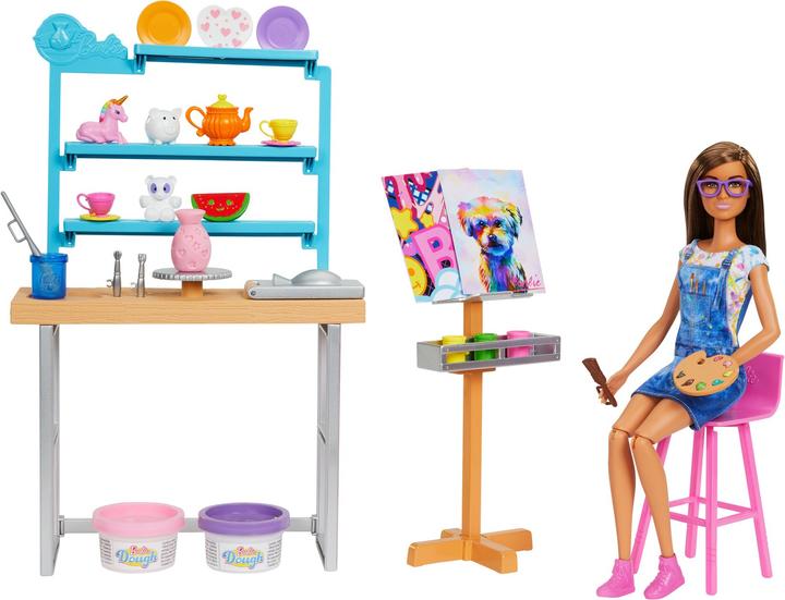 Actual product image Barbie Relax and Create Art Studio Playset and Doll