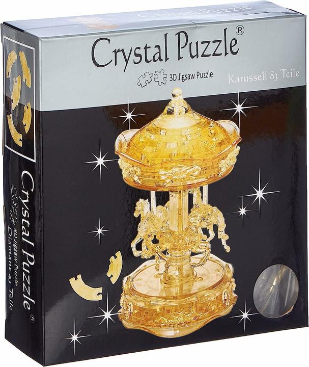 Produktbild HCM Kinzel HCM59152 - Crystal Puzzle: 3D Karussell - Gross, 83 Teile (DE, EN), ab 14 Jahren (83 Teile)