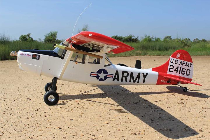 Actual product image Seagull Models ( SG-Models ) Cessna Bird Dog "DeadEye" 122" ARF 75-125CCm (Scale Helicopter)