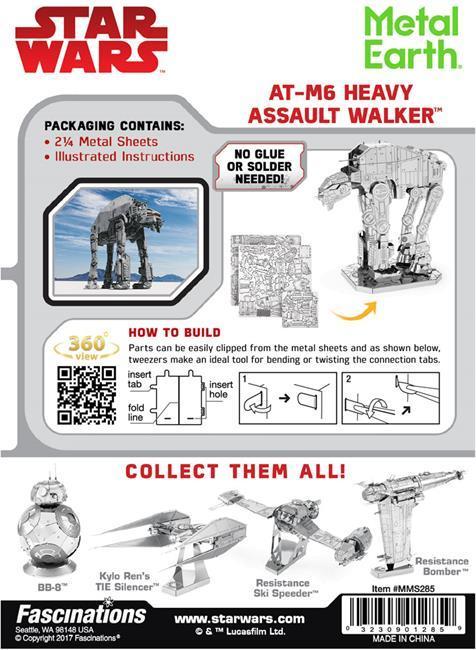 Produktbild Metal Earth Star Wars EP 8 AT-M6 Heavy Assault Walker