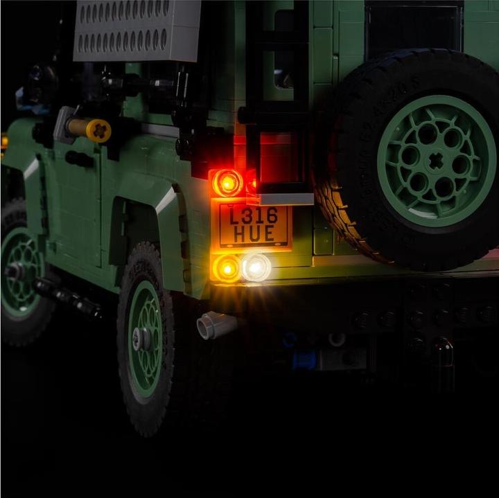 Actual product image Light my bricks LEGO Land Rover Classic Defender 90 # 10317 Light Kit
