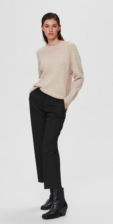 Produktbild Selected Femme Rundhalsausschnitt Woll Pullover (XXL)