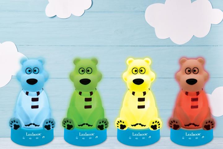 Immagine prodotto Lexibook Luce notturna e cantastorie orso polare 3D con musica e cambio di colore 17 cm (tedesco)