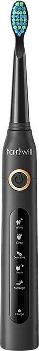 Actual product image Fairywill Sonic toothbrushes with head set and case FW-507 (Black and white) (Sonic toothbrush)