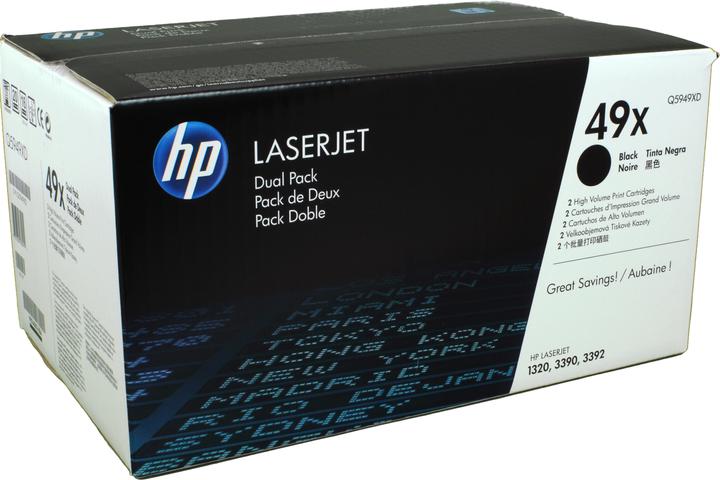 Immagine prodotto HP Q5949XD) No 49XD HP49XD 49XD Dual Pack Black Cartrdige (Q5949XD) (FC)