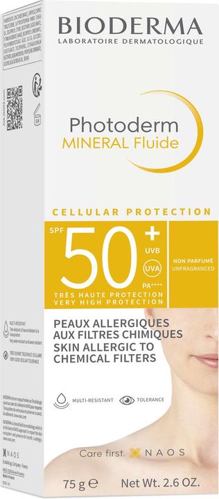 Bioderma Photoderm Mineral Fluide SPF50+ (Sonnencreme Gesicht, SPF 50, 105 ml, 150 g)