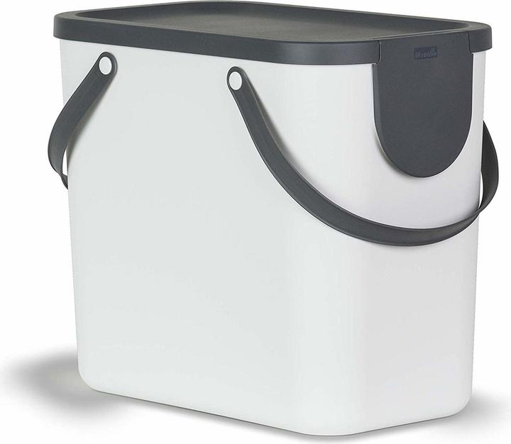 ALBULINO waste bin, 25 litre, white sp. (25 l)