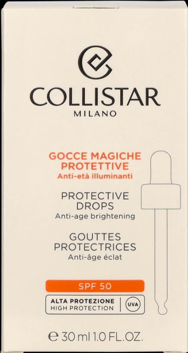 Actual product image Collistar Protective Drops Sun Protection Factor 50 (Sun cream face, SPF 50, 30 ml)