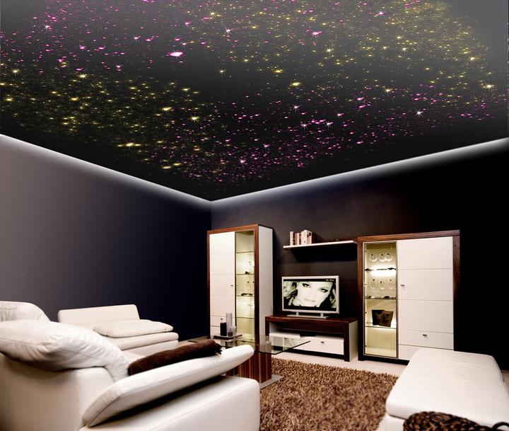 Produktbild Lunartec Glasfaser-RGB-LED-Sternenhimmel mit Fernbedienung und 100 Lichtfasern (LED)