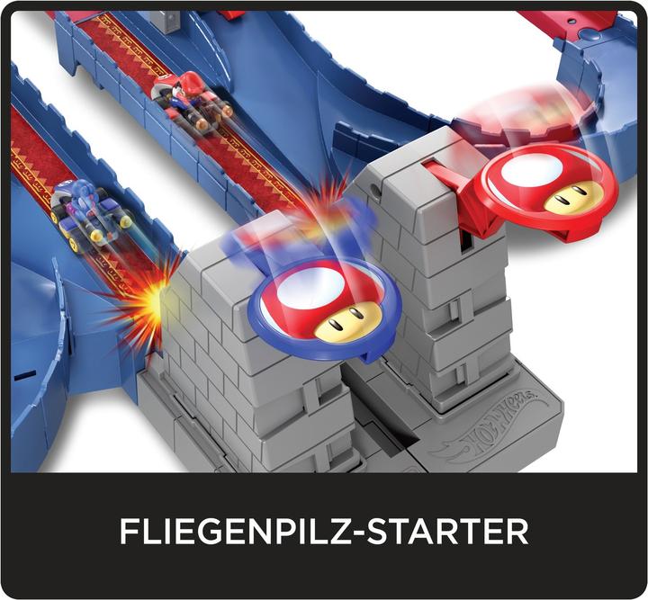 Produktbild Hot Wheels Heisse Räder Mario Kart Bowsers Castle Chaos Spielset