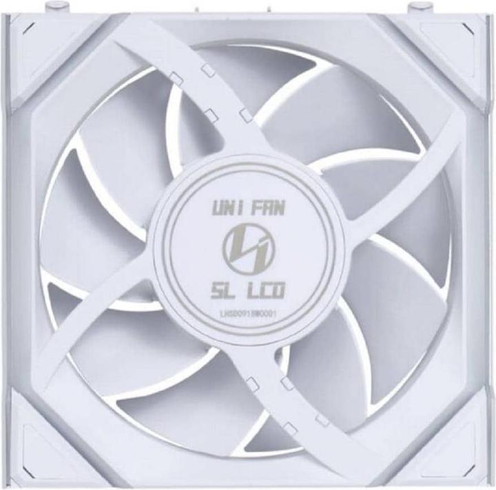 Image du produit Lian-Li UNI FAN SL Wireless LCD Lüfter, ARGB, PWM, 3er-Pack inkl. Controller - 120 mm, weiss (120 mm, 1 x)
