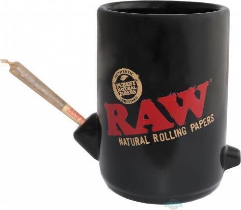 Actual product image Tamar Ceramic bong mug RAW Wake Up Mug