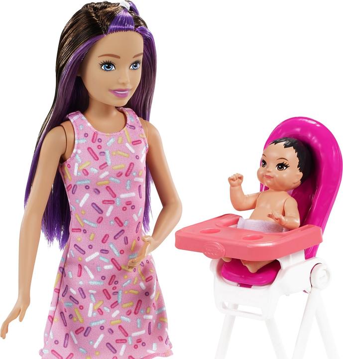 Produktbild Barbie Skipper Babysitter Spielset - Braunes Haar