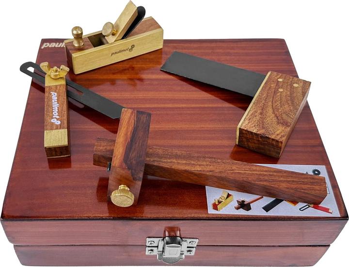 Immagine prodotto Paulimot Mini-Holzbearbeitungs-Set, 4-teilig, Rosenholz (13 mm)