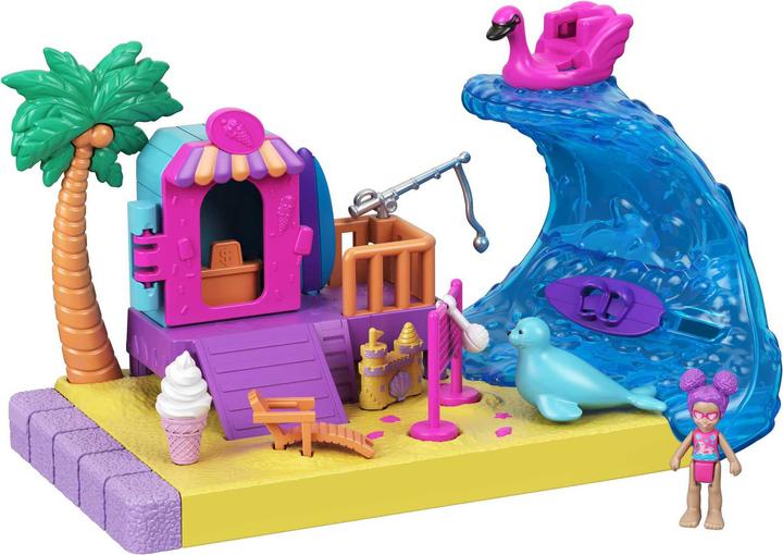 Image du produit Polly Pocket Coffret Journée Plage Pollyville - Mini-poupée - Dès 4 ans