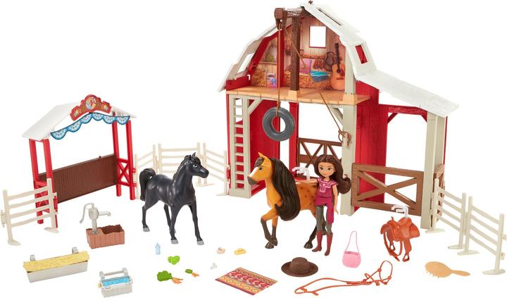 Immagine prodotto Spirit Il Cavallo selvaggio - Set di gioco delle scuderie da equitazione deluxe