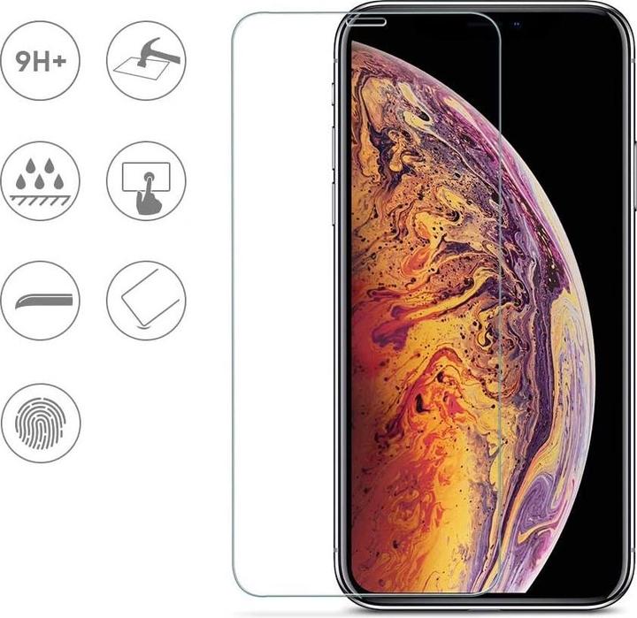 Actual product image Apfelkiste - Panzer Glas Displayschutzfolie mit Montagerahmen (2er Set) (2 Piece, Apple iPhone 11, Apple iPhone XR)