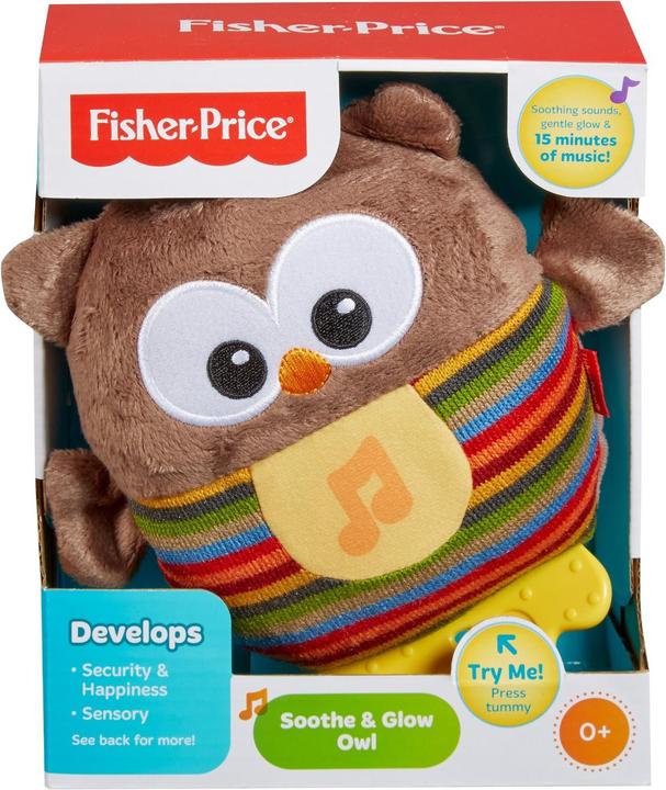 Produktbild Fisher-Price Leuchtende Kuschel Eule (20.30 cm)