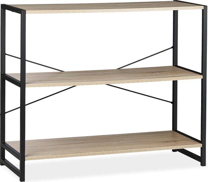 Actual product image Relaxdays Shelving Unit 3 Tiers (95 x 35 x 80 cm)