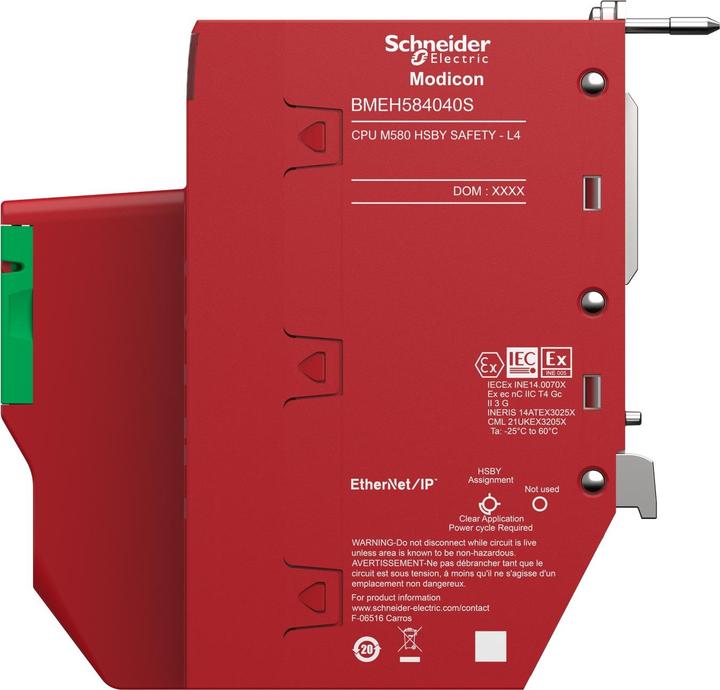 Produktbild Schneider Electric M580S CPU580-40 DIO+ RIO HSBY BMEH584040S