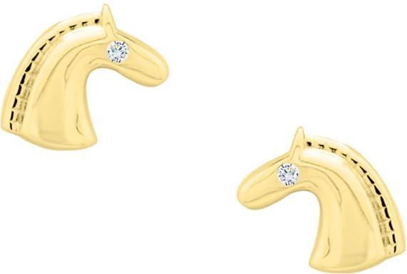 Produktbild Candy Ohrstecker Pferd, 925 Sterling Silber, vergoldet (925er Sterlingsilber, 18k vergoldet, 925 Sterling Silber)