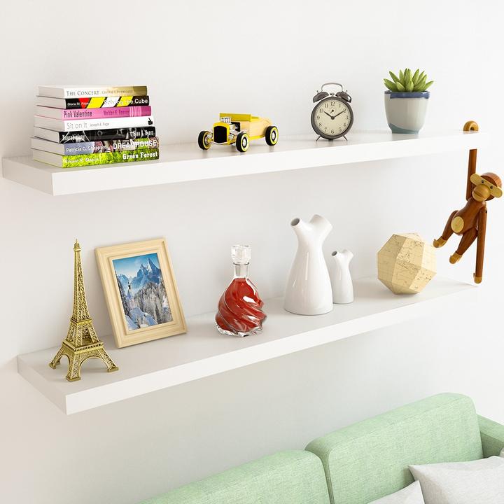 Actual product image Casaria 2x Floating Shelves (50 x 23 x 3.8 cm)