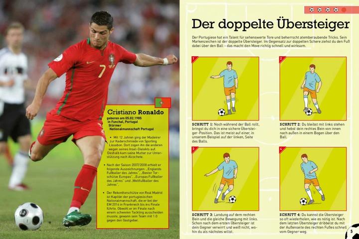 Immagine prodotto Die besten Fussballtricks - Mit Trainingsposter (Tedesco, Hendrik Kranenberg, Sandra Noa, Casa editrice Schwager & Steinlein, 2017)