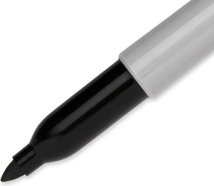 Actual product image Sharpie Feiner Permanentmarker (Black, 1 mm, 1 x)