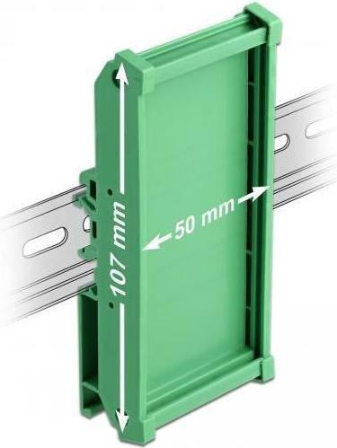 Produktbild Delock Platinenhalterung (107 mm) für Hutschiene 5 cm lang (0.05 m)