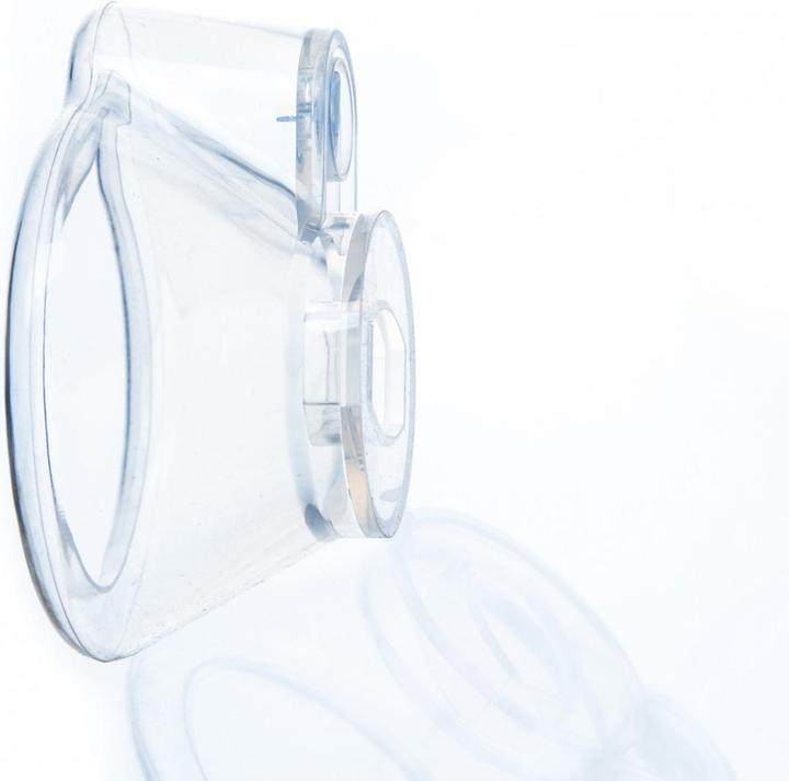 Produktbild Oscimed Sa Inhalationskammer für Dosieraerosole mit Mundstück und Erwachsenenmaske ab 6 Jahre alt und Erwachsen