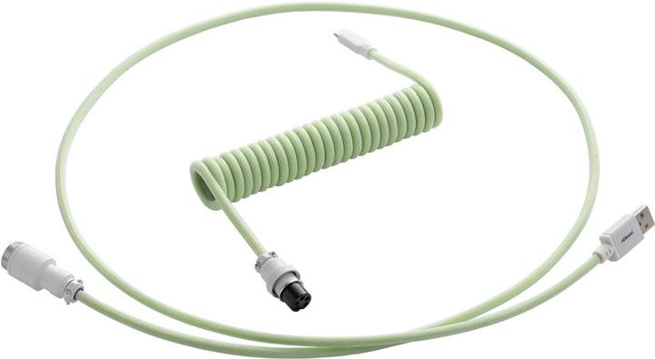 Produktbild CableMod Pro Coiled Keyboard Cable USB-C zu USB Typ A, Lime Sorbet (1.50 m, USB 2.0)