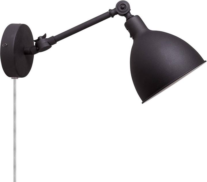 Image du produit By Rydens Bazar Mini lampe murale avec prise noire (E27)