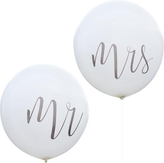Actual product image Ginger Ray Large balloon MR&MRS (2 x)
