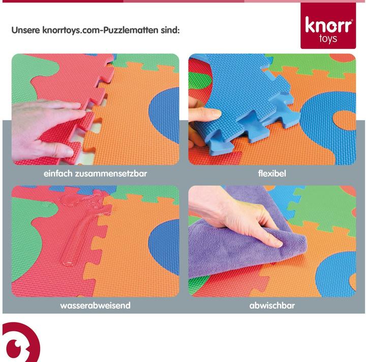 Image du produit Knorrtoys Puzzlematte - "Alphabet + Zahlen" /36-tlg./30cm (30 x 30 cm)