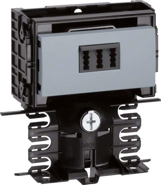Immagine prodotto Hager TEH SL20080945D1 Porta dispositivi parte tecnica TAE 3x6 NFN SL 20x80mm decoro alluminio (8 cm)