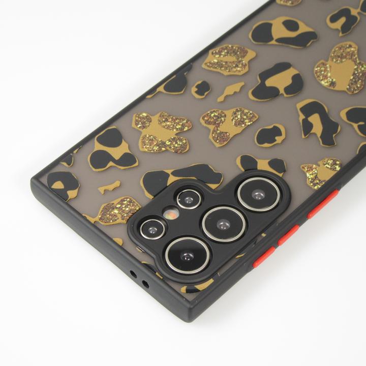 Produktbild PhoneLook Hülle Semi Transparent blurry Design Leopard (Samsung Galaxy S24 Ultra)
