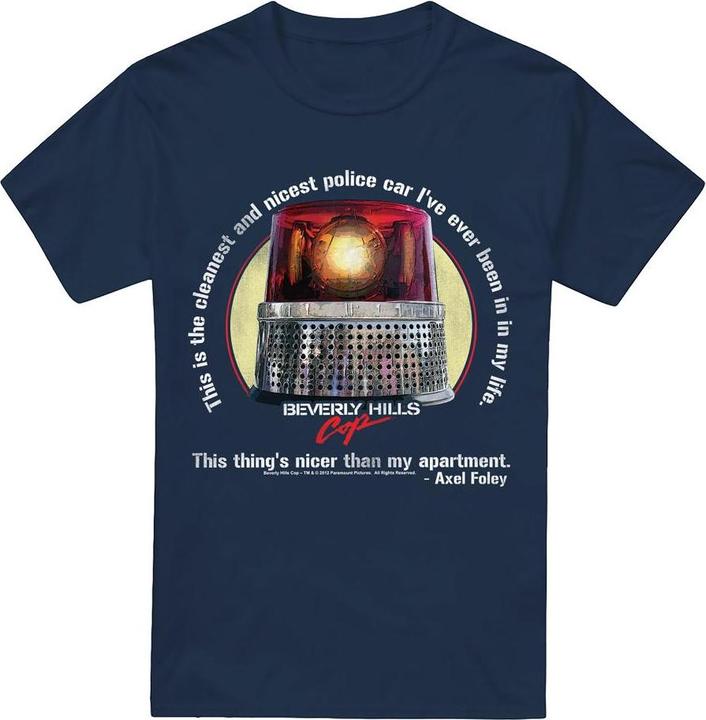Beverly Hills Cop Nicest Police Car TShirt (S)