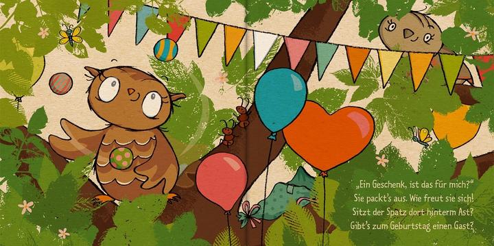 Actual product image Die kleine Eule hat Geburtstag (German, Susanne weber, Tanja Jacobs, 2023)