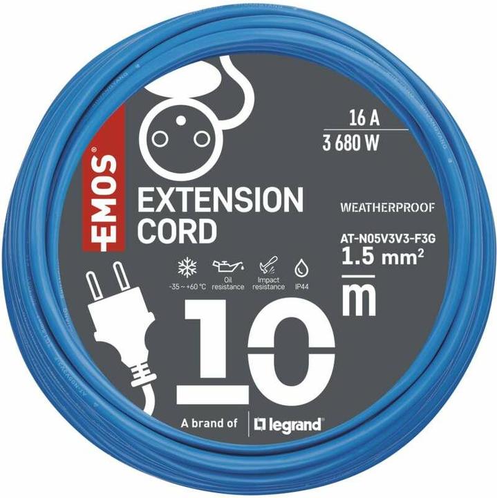 Produktbild Emos Prodlužka 1z Nemrznoucí Kabel (10 m, CEE 7/5)