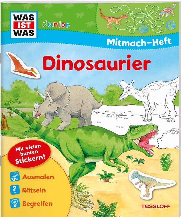 Produktbild Tessloff WAS IST WAS Junior Mitmachheft Dinosaurier (Deutsch, Sabine Schuck, 2019)