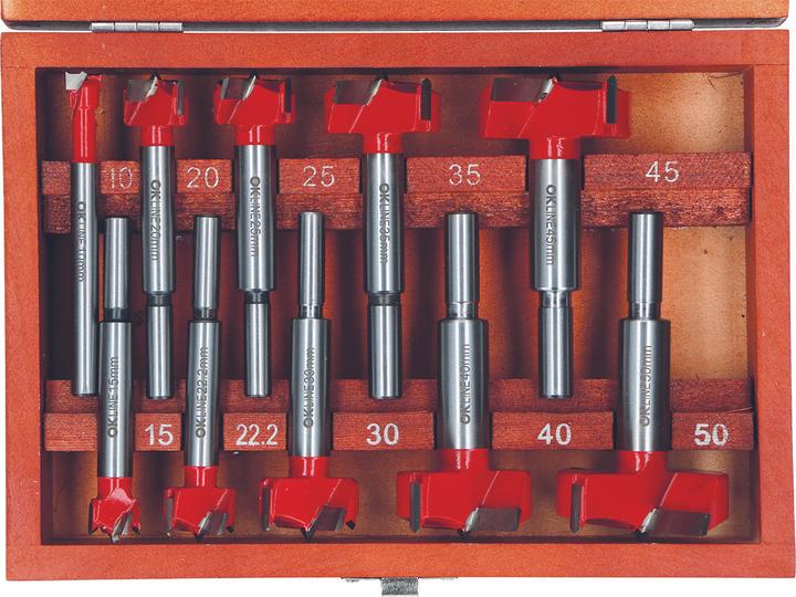 Produktbild OK-Line HM-Kunstbohrersatz (50 mm, 10 mm, 35 mm, 15 mm, 40 mm, 30 mm, 45 mm, 20 mm, 25 mm)