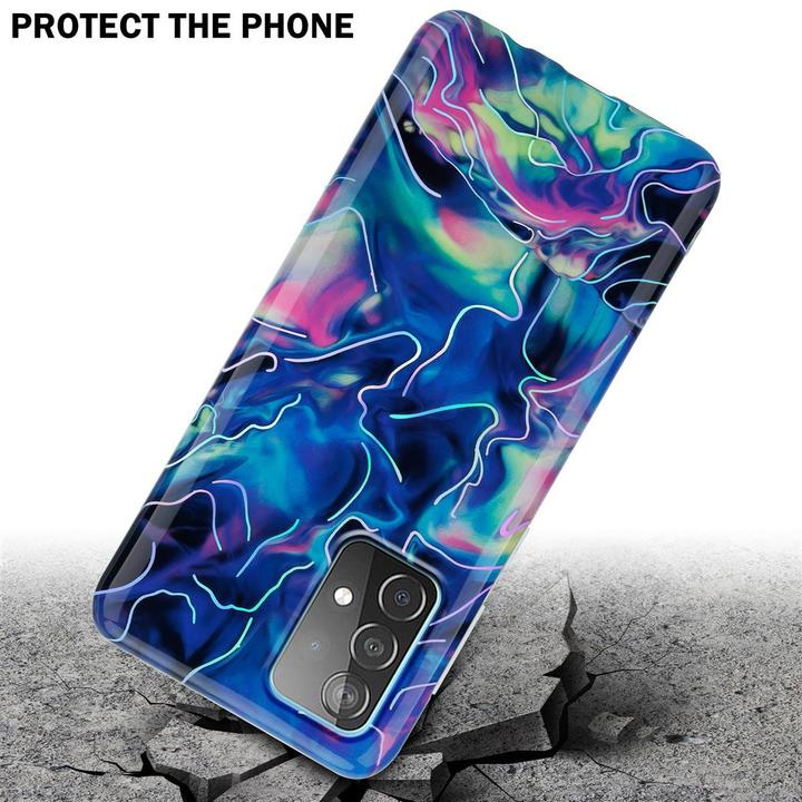 Actual product image Cadorabo IMD TPU Colorful Marble Cover (Samsung Galaxy A52, Samsung Galaxy A52 5G, Samsung Galaxy A52s 5G)