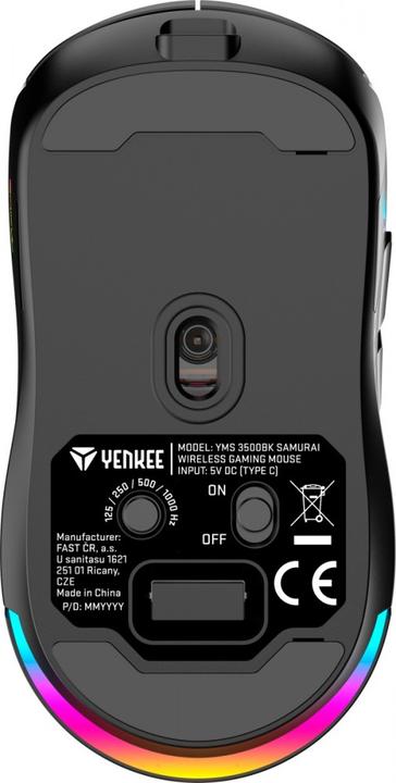 Actual product image Yenkee Samurai YMS 3500WH Gaming Mouse, Dual Link, Battery (Wireless)