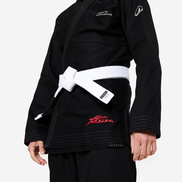 Produktbild Outshock Kimono Brasilianisches Jiu-Jitsu 450 g/m² - schwarz (158, 164)