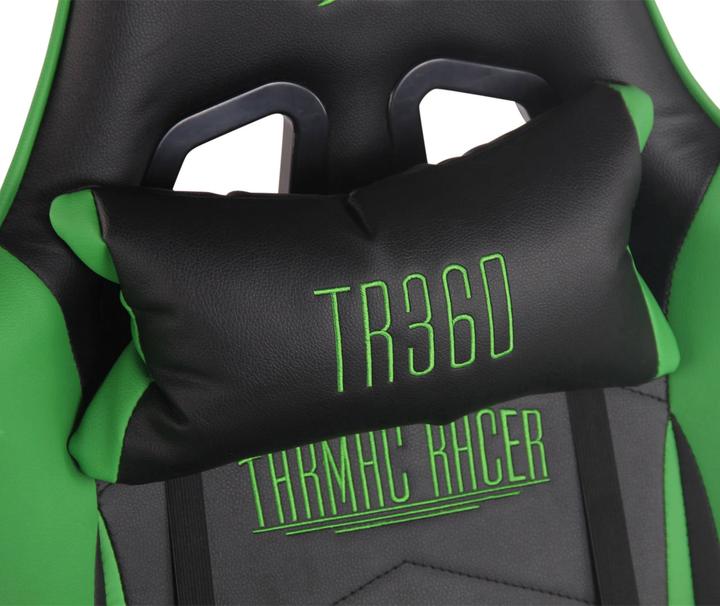 Immagine prodotto CLP Sedia da ufficio Turbo Racing con poggiapiedi, nero/verde