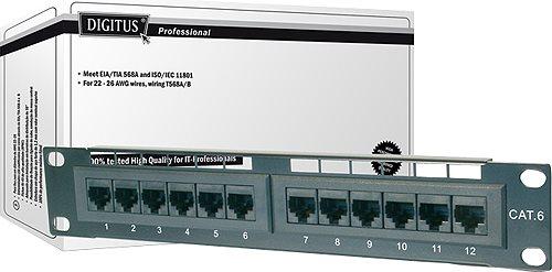 Produktbild Digitus Patch Panel 25,4cm 10Zoll Cat5e 12-Port geschirmt