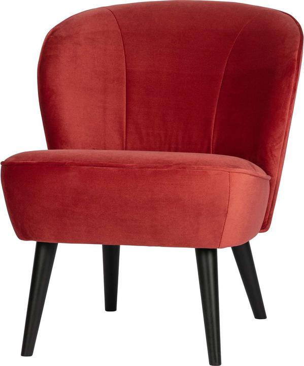 Productafbeelding Woood Fauteuil Sara Fluweel Framboos