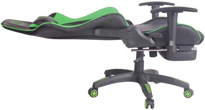 Immagine prodotto CLP Sedia da ufficio Turbo Racing con poggiapiedi, nero/verde