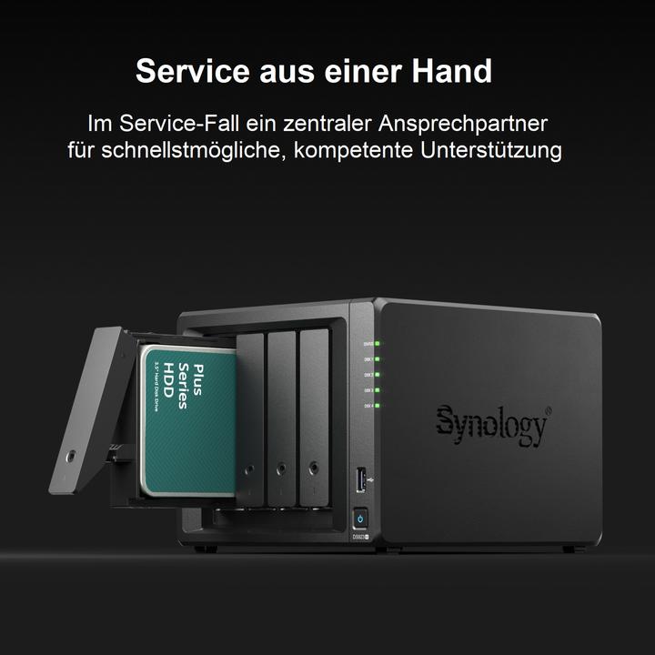 Actual product image Synology DS1621+ (6 x 16 TB, Synology HAT 33xx)