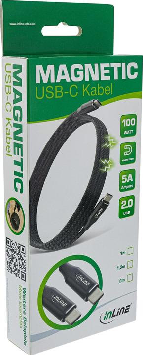 Immagine prodotto InLine Cavo USB-C magnetico (1 m, USB 2.0)